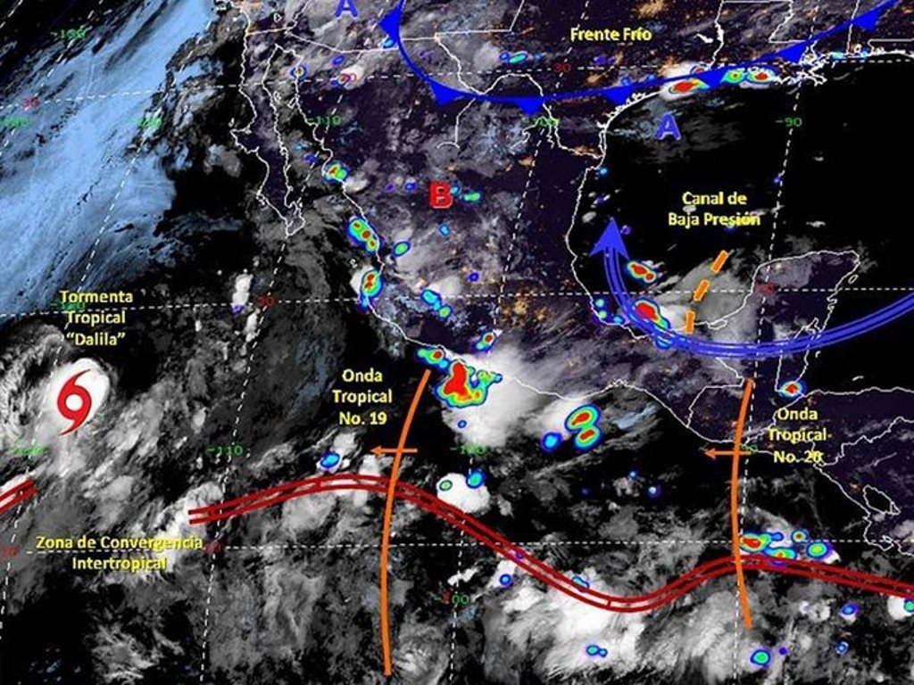 Se Forma La Tormenta Tropical Dalila Lejos De Costas Del Pac Fico