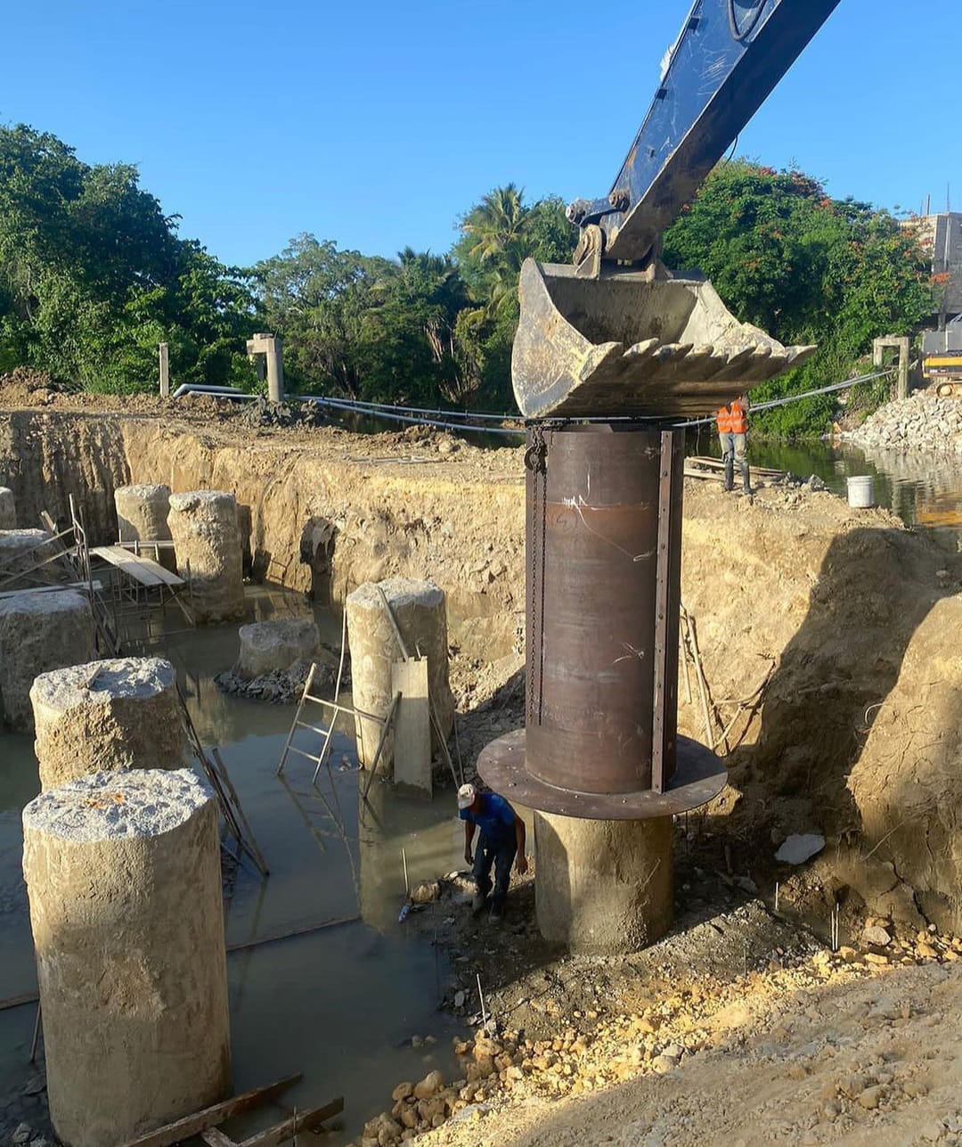 Por fin A todo vapor inician trabajos construcción nuevo puente en