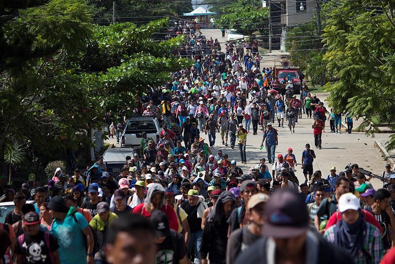 La caravana centroamericana significa menos del 1 de flujo