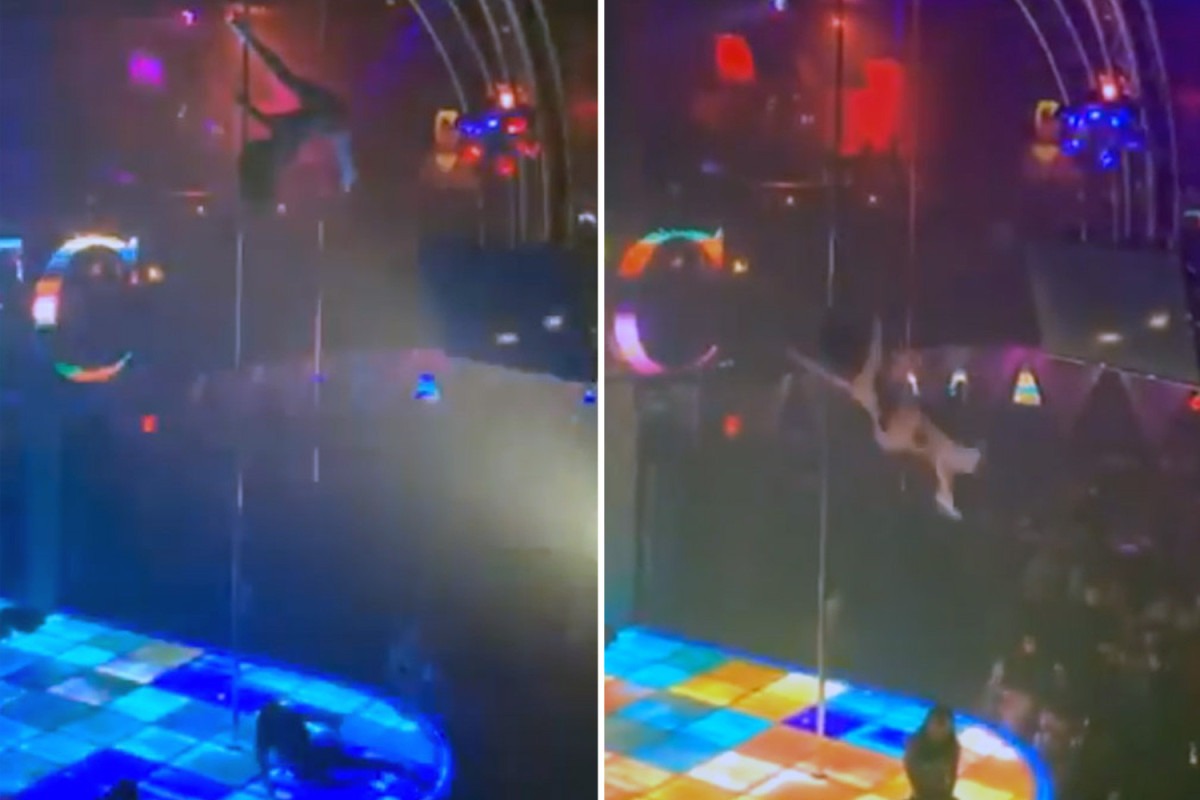 Video Vea Cómo Una Stripper Cae Desde 20 Pies De Altura En Medio De Show “pole Dance”