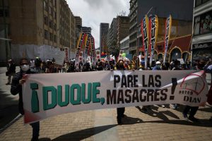 Además de Duque, los demandantes señalan al ministro de Defensa, Diego Molano; al comandante del Ejército, el general Eduardo Zapateiro, y al director de la Policía, el general Jorge Luis Vargas, como "máximos responsables".(Fuente externa)