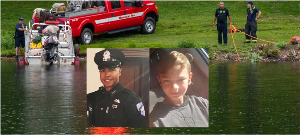 Policía dominicano y un niño mueren ahogados. (Fuente externa)