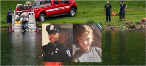 Policía dominicano y un niño mueren ahogados. (Fuente externa)