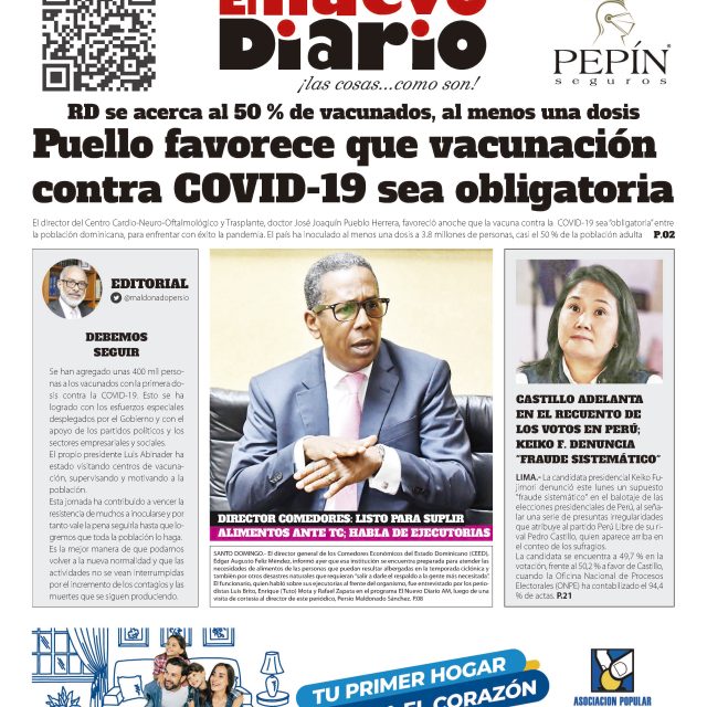 El Nuevo Diario 08 06 2021 El Nuevo Diario República Dominicana