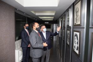 Jaime Marte Martínez junto a Pedro Brache y César Dargam