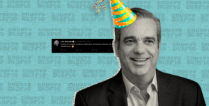 Agradecimiento del Presidente Luis Abinader a través de su cuenta de twitter. (Ilustración: Yasmín Esmeralda Díaz)
