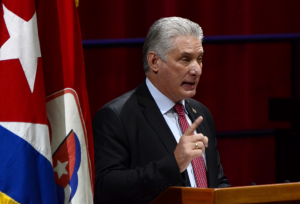 Según Díaz-Canel, "sin respuesta de las fuerzas del orden hubiera primado la violencia". (Fuente externa)