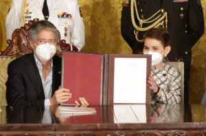 Guillermo Lasso, presidente ecuatoriano, designó a Alexandra Vela, como nueva ministra de Gobierno (Interior). (Fuente externa)