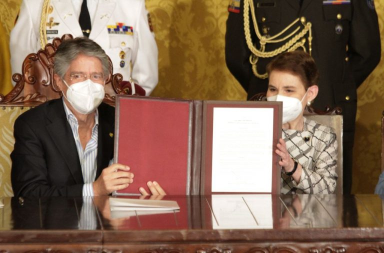 Guillermo Lasso, presidente ecuatoriano, designó a Alexandra Vela, como nueva ministra de Gobierno (Interior). (Fuente externa)