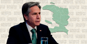 El secretario de Estado de EE.UU., Antony Blinken. (Ilustración: Yasmín Esmeralda Díaz)