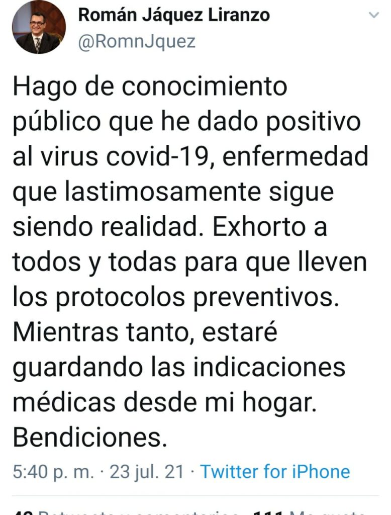 Tuit presidente JCE