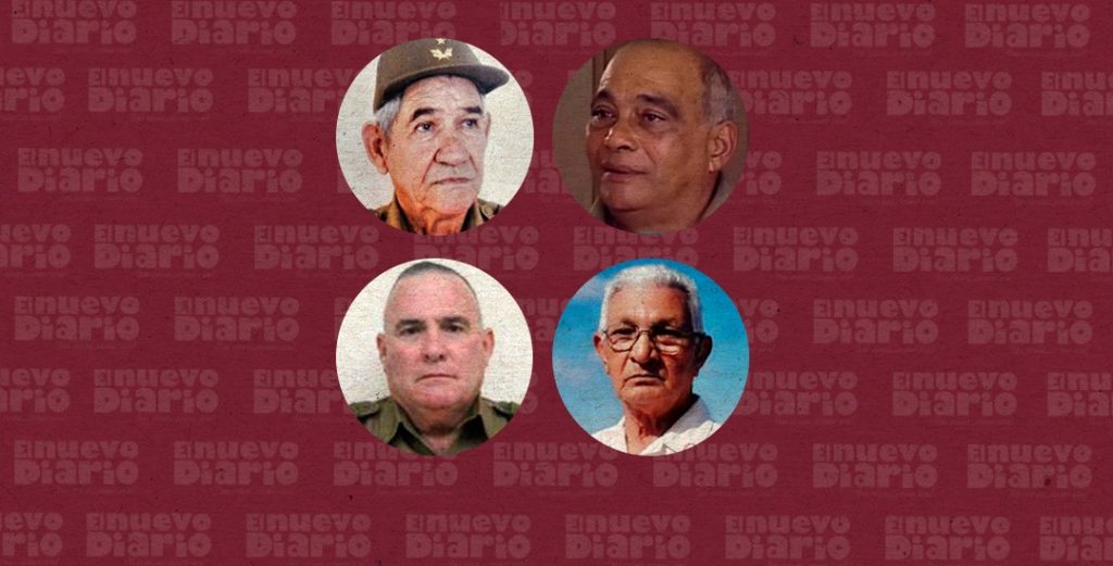 Fallecieron el general Lastres Pacheco, cuarto militar de alto rango de las Fuerzas Armadas, también los generales de la reserva Rubén Martínez Puente y Marcelo Verdecia Perdomo y el jefe del Ejército Oriental, el general de División Agustín Peña. (Ilustración. Yasmín Esmeralda Díaz)