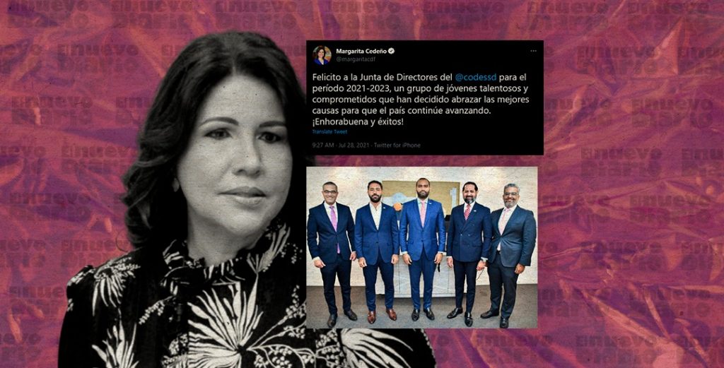 Margarita Cedeño felicita a nueva Junta de Directores del CODESSD. (Ilustración: Yasmín Esmeralda Díaz)