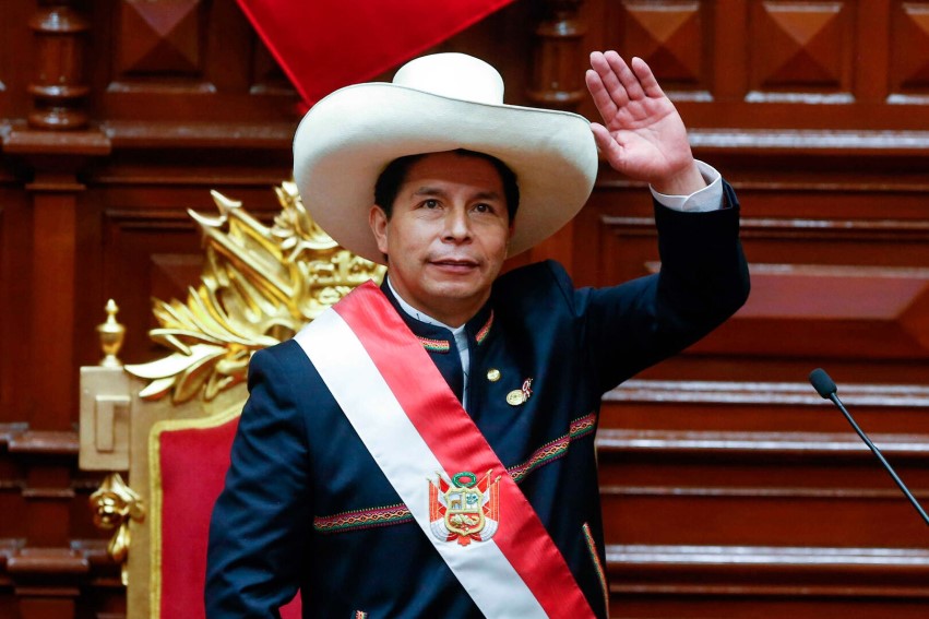 Pedro Castillo, presidente Perú. (Fuente externa)