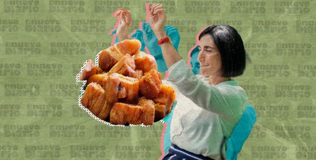 La primera dama dice que se comió un chicharrón como e´
