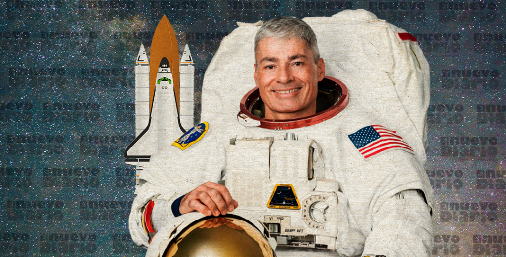Astronauta estadounidense Mark Vande Hei. (Ilustración: Yasmín Esmeralda Díaz)