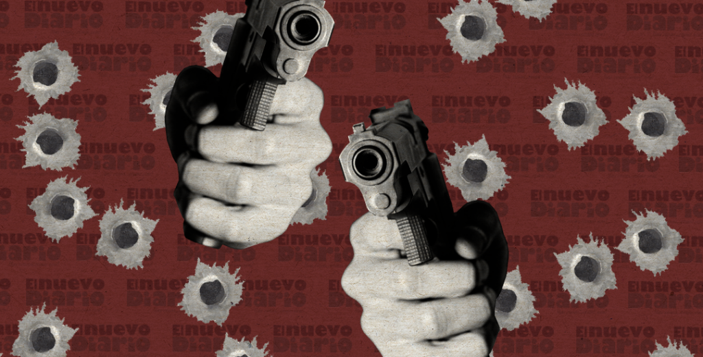 Enfrentamiento a tiros entre delincuentes y policías deja cinco heridos en comunidad de Puerto Plata. (Ilustración: Yasmín Esmeralda Díaz)