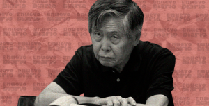 El expresidente de Perú Alberto Fujimori. (Ilustración: Yasmín Esmeralda Díaz)