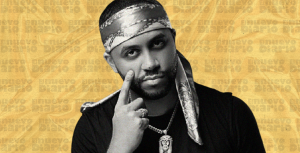 DJ Adoni, mezclador de sonidos,. (Ilustración: Yasmín Esmeralda Díaz)