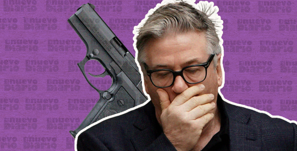 Tras recibir el arma, Baldwin disparó apuntando al objetivo de la cámara que manejaba Hutchins, sin saber que contenía balas reales en lugar de un cartucho de fogueo. (Ilustración: Yasmín Esmeralda Díaz)