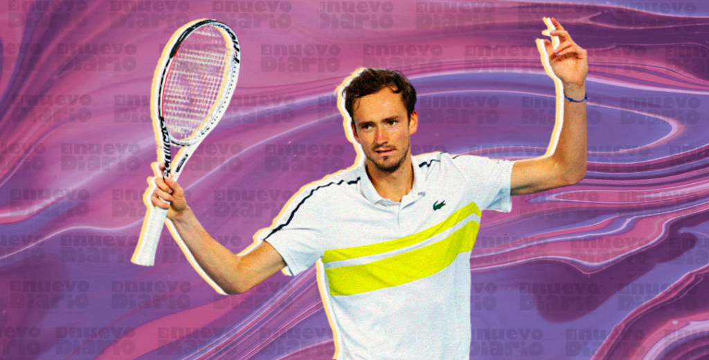 El ruso Daniil Medvedev. (Ilustración: Yasmín Esmeralda Díaz)