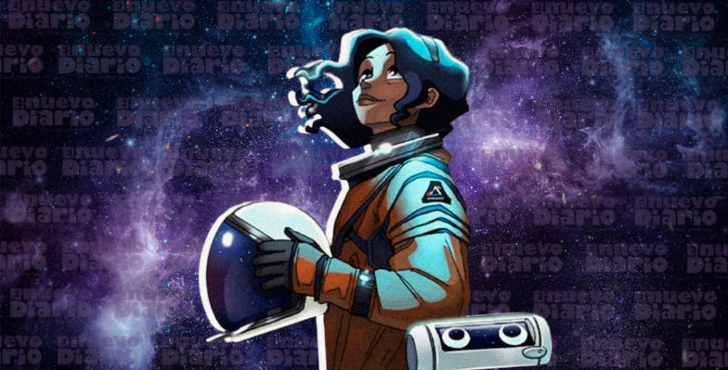"Primera mujer: la promesa de la NASA para la humanidad". (Ilustración: Yasmín Esmeralda Díaz)