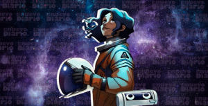 "Primera mujer: la promesa de la NASA para la humanidad". (Ilustración: Yasmín Esmeralda Díaz)