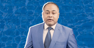 El dirigente y precandidato a senador por el Partido Revolucionario Moderno (PRM), doctor Asmín Aquino. (Ilustración: Yasmín Esmeralda Díaz)