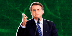 El presidente de Brasil, Jair Bolsonaro. (Ilustración: Yasmín Esmeralda Díaz)
