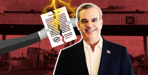 Luis Abinader. (Ilustración: Yasmín Esmeralda Díaz)