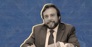 El vicepresidente de El Salvador, Félix Ulloa. (Ilustración: Yasmín Esmeralda Díaz)