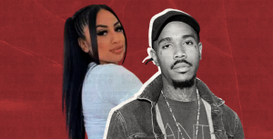 El rapero J $tash junto a su pareja. (Ilustración: Yasmín Esmeralda Díaz)