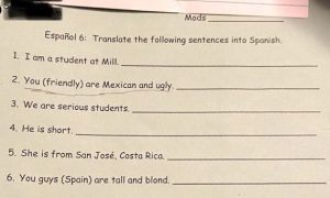 El Distrito Escolar Central de Williamsville (órgano superior educativo) salió a calificar de "inaceptable" el ejercicio... (Fuente externa)