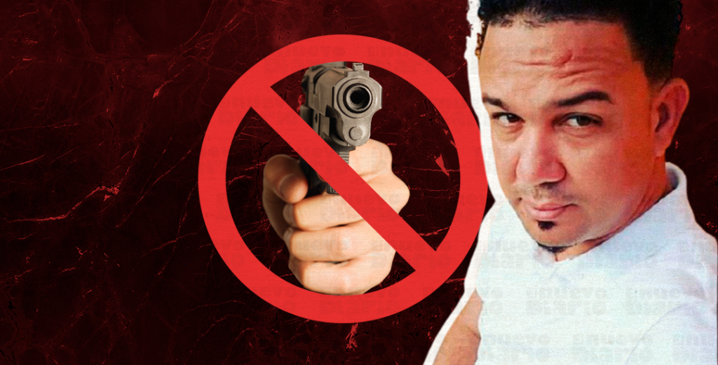 Alexis Villalona, acusado de golpear a una mujer en Baní. (Ilustración: Yasmín Esmeralda Díaz)