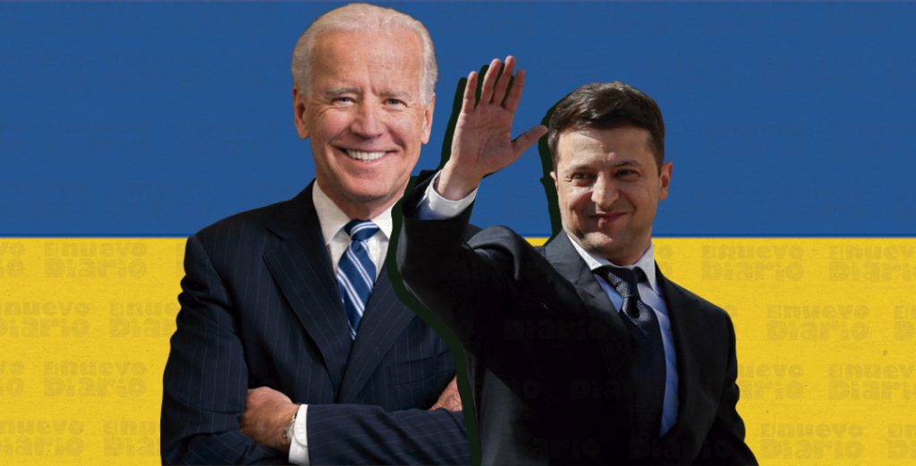 Biden y Zelensky coincidieron en "urgir a Rusia el cese de las actividades militares en el área. (Fuente externa)