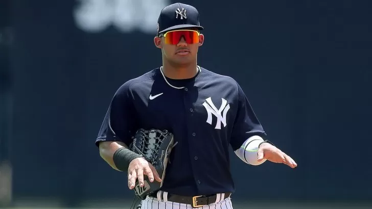 Yankees' Jasson Dominguez impresses in extended spring: video