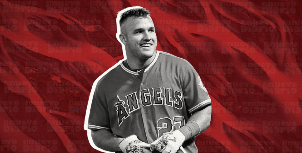 Mike Trout. (Ilustración: Yasmín Esmeralda Díaz.