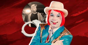 Kelvin Francisco Núñez Morel, nombre real del payaso Kanqui. (Ilustración: Yasmín Esmeralda Díaz)