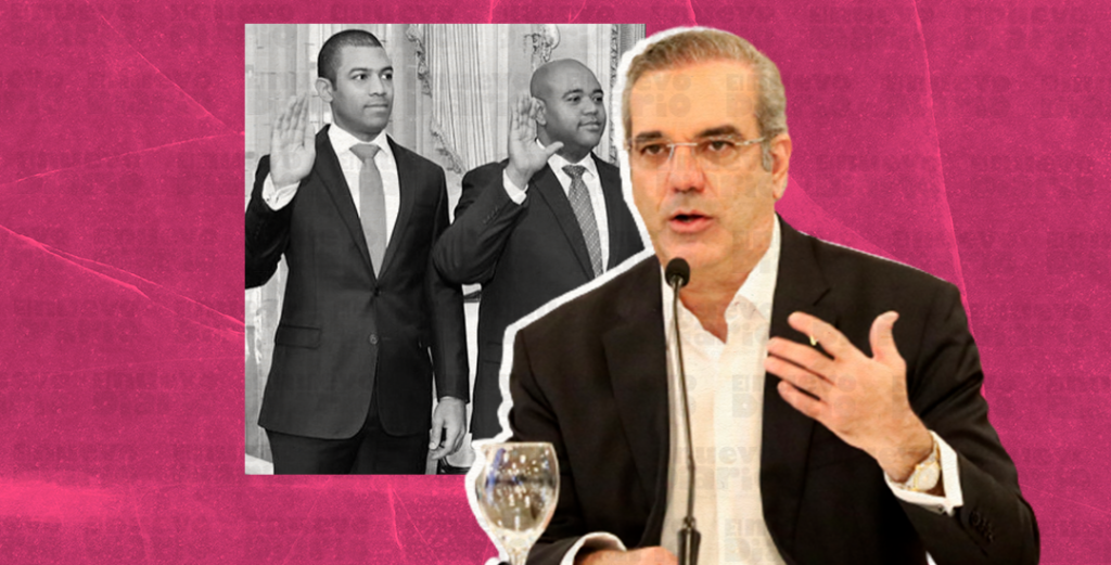 De derecha a izquierda, Cristian Jesús Beltré Tiburcio, miembro del Comité Central del PLD. (Ilustración: Yasmín Esmeralda Díaz)