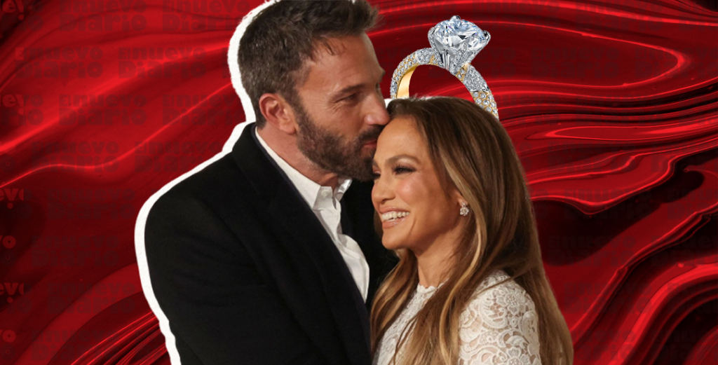 La actriz mostró el impresionante anillo de compromiso con un diamante verde mientras sonaba la música de su canción de 2002 titulada "Dear Ben". (Ilustración: Yasmín Esmeralda Díaz)