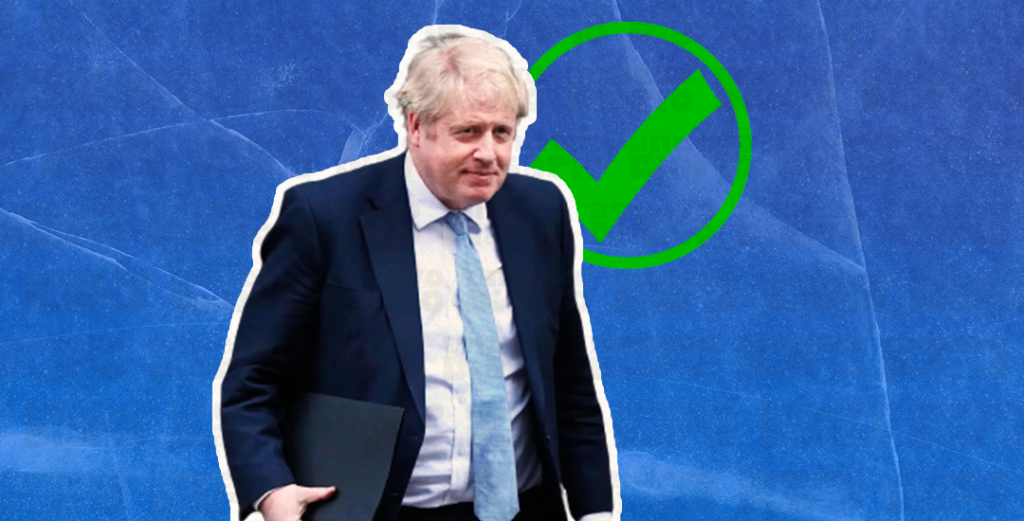 El primer ministro británico, Boris Johnson. (Ilustración: Yasmín Esmeralda Díaz)