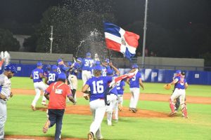 Equipo béisbol RD, campeón Juegos Bolivarianos