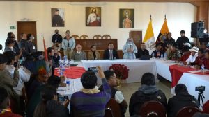Gobierno de Ecuador e indígenas instalarán mañana mesa técnica para diálogos