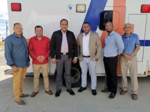 Salvador Holguín lleva a Dajabón nueva ambulancia para servicio gratuito