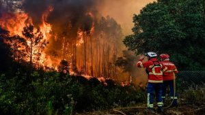 Portugal combate gran incendio que arde desde el sábado en sierra de la Estrella