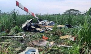 Helicóptero se estrella en Nicaragua y el piloto está en estado grave