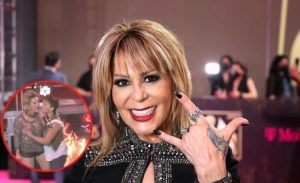 Alejandra Guzman se molesta en pleno concierto tras fan subir a tocarla