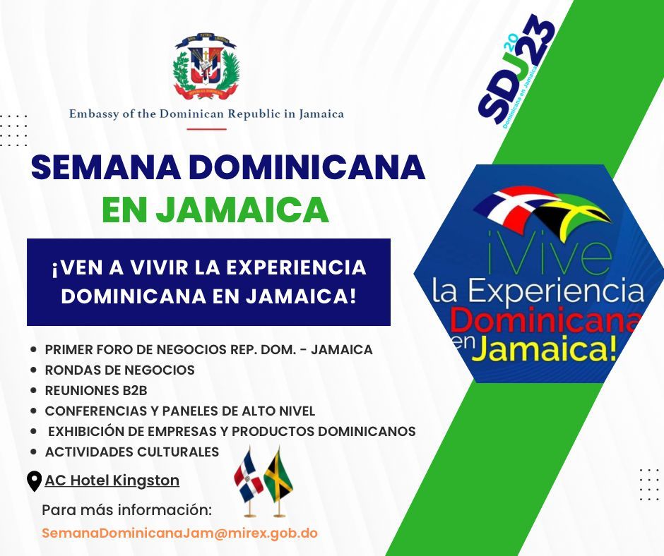 Semana Dominicana en Jamaica y Foro de Negocios generan grandes expectativas 