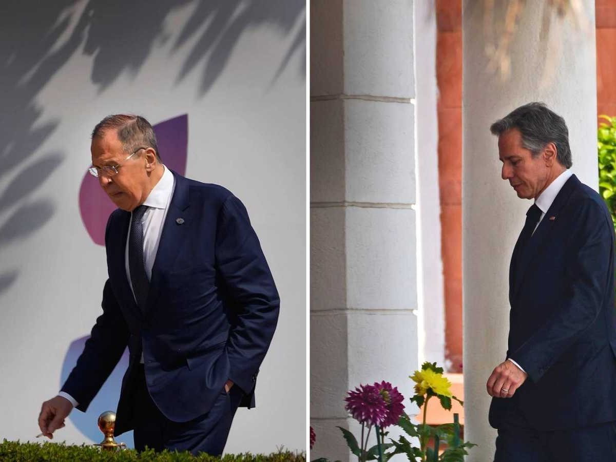 Lavrov y Blinken mantienen una breve conversación en el G20 en Nueva Delhi