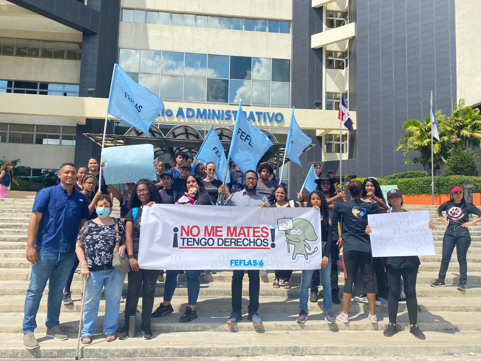 Protestan en la UASD por envenenamientos de perros Protestan en la UASD por envenenamientos de perros
